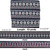 SUPERFINDINGS 10 Yards Ethnic Style Embroidery Polyester Ribbons OCOR-FH0001-12-5