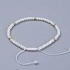 Electroplate Glass Braided Beads Bracelets BJEW-JB04320-3