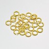 Brass Open Jump Rings KK-E647-17G-4mm-1