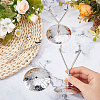 Alloy Crystal Ball Crafts Holder ODIS-WH0030-260P-3