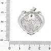 Brass Micro Pave Cubic Zirconia Pendants KK-M307-10P-3