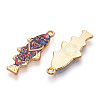 Alloy Enamel Pendants FIND-C037-16G-07-1-1