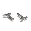 Tarnish Resistant 304 Stainless Steel Letter Charms X-STAS-O072-T-3