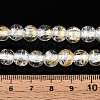 Crackle Transparent Glass Beads Strands GLAA-N030-8mm-01J-4