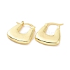 Brass Chunky Rectangle Hoop Earrings for Women EJEW-A072-18LG-1