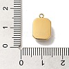 High Polished 304 Stainless Steel Glass Pendants X-STAS-L022-062G-06-3