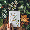 Rubber Clear Stamps DIY-WH0251-044-5
