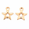 Ion Plating(IP) 304 Stainless Steel Charms X-STAS-H392-01G-2