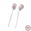 925 Sterling Silver Pinch Bails STER-L055-18RG-2