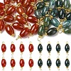 20Pcs Natural Carnelian Connector Charms PALLOY-YW00101-01-2
