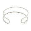 Non-Tarnish Hollowed 304 Stainless Steel Cuff Bangles BJEW-P331-07P-3