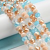 Glass Beads Strands EGLA-A034-M6mm-56-1