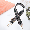 Flower Pattern Nylon Canvas Handbag Webbing Bag Straps PW-WG5C768-02-3