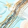 4 Strands 4 Colors Natural Freshwater Shell Beads Strands SHEL-CJ0001-38-5