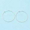 925 Sterling Silver Hoop Earring Findings STER-D035-24S-1