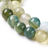 Natural Striped Agate/Banded Agate Beads Strands X-G-G582-8mm-47-3