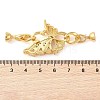 Rack Plating Brass Micro Pave Clear Cubic Zirconia Fold Over Clasps KK-S384-06G-3