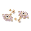 Glass Seed Beads Stud Earrings EJEW-MZ00270-01-4