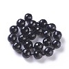 Dyed & Heated Natural Black Agate Beads Strands G-F620-05A-18mm-2