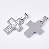 201 Stainless Steel Pendants STAS-N089-94P-2