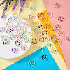  48Pcs 6 Colors Transparent Plastic Bead Frame KY-TA0001-26-6