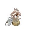 Natural Citrine Chips Tree Night Light Lamp Decorations PW-WG63079-07-2