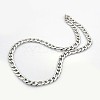 Trendy Unisex 304 Stainless Steel Curb Chain Twisted Chain Necklaces STAS-E063-05-2