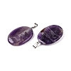 Natural Amethyst Pendants G-T138-207E-2