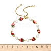 Adjustable Brass Enamel Slider Bracelets BJEW-JB13841-3