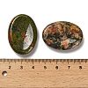 Oval Natural Unakite Worry Stone G-H073-06B-3