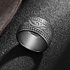 Titanium Steel Totem Finger Rings for Men WGDF4AB-67-1