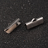 Non-Tarnish 304 Stainless Steel Ribbon Crimp Ends X-STAS-M250-11-1