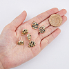 DICOSMETIC 40Pcs Alloy Stud Earring Findings ENAM-DC0001-19-3