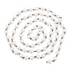 Handmade Glass Pearl Beads Chains AJEW-PH00489-02-3