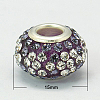 Resin Rhinestone European Beads GPDL-C004-01S-1