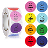 8 Colors Round Dot Paper Self Adhesive Thank You Sticker Rolls SMFA-PW0001-03-1