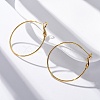 Brass Hoop Earrings EJEW-R014-17B-G-2