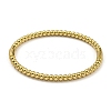 PVD Vacuum Plating 202 Stainless Steel Beaded Hinged Bangles for Women Men BJEW-M317-06C-G-2