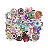 52Pcs 52 Styles Evil Eye Pattern Cartoon Paper Sticker Label Set STIC-P004-16-2