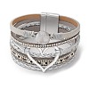 Imitation Leather Multi-Starnd Bracelets BOHO-PW0001-039M-5