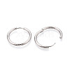 304 Stainless Steel Hoop Earrings EJEW-T048-24E-P-3