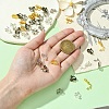 80Pcs 8 Colors Brass Clip-on Earring Findings FIND-YW0005-35-5