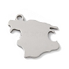 201 Stainless Steel Pendants STAS-S157-16P-1