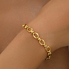 Minimalist Stainless Steel Oval Link Chain Bracelets for Women VK7404-1