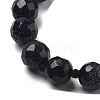 Faceted Round Natural White Jade Beaded Necklaces NJEW-F327-01A-06-2