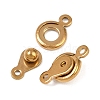 304 Stainless Steel Snap Clasps LS-STAS-K311-03G-2