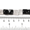 Natural Black Tourmalinated Quartz Beads Strands G-C109-A01-01-5