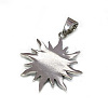 316 Surgical Stainless Steel Rhinestone Pendants STAS-P112-07AS-2