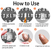 Stainless Steel DIY Nail Art Templates MRMJ-WH0092-026-4