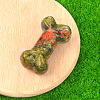 Natural Unakite Carved Healing Bone Figurines PW-WG39010-09-1